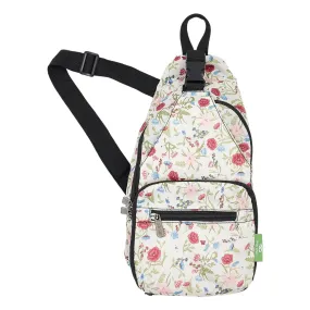 Eco Chic Beige Floral Cross Body Bag