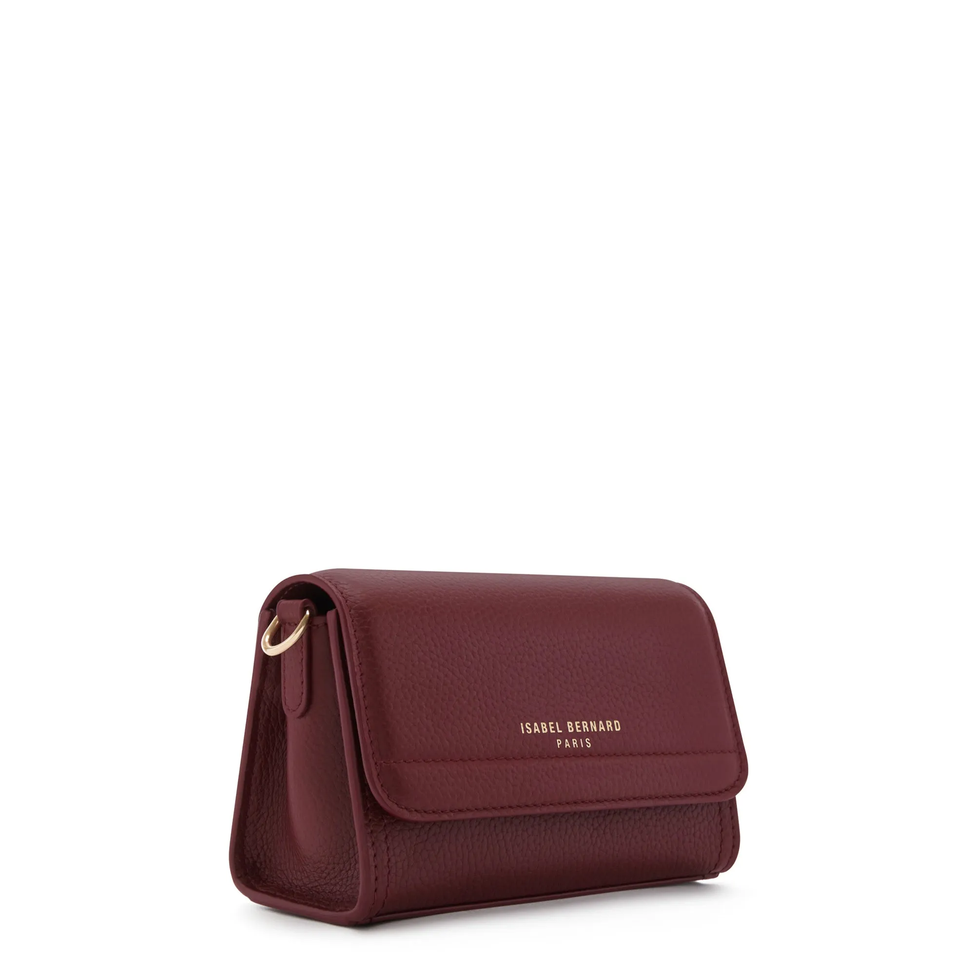 Femme Forte Kim bordeaux red calfskin leather crossbody bag