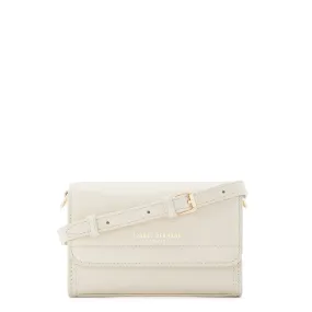 Femme Forte Kim cream calfskin leather crossbody bag