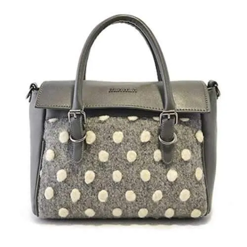 Graceful Buckle and Pompon Design Women's Tote Bag - Deep Gray