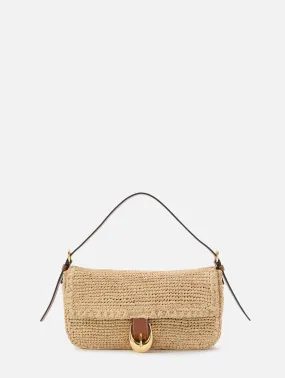 Harlow Raffia Shoulder Bag