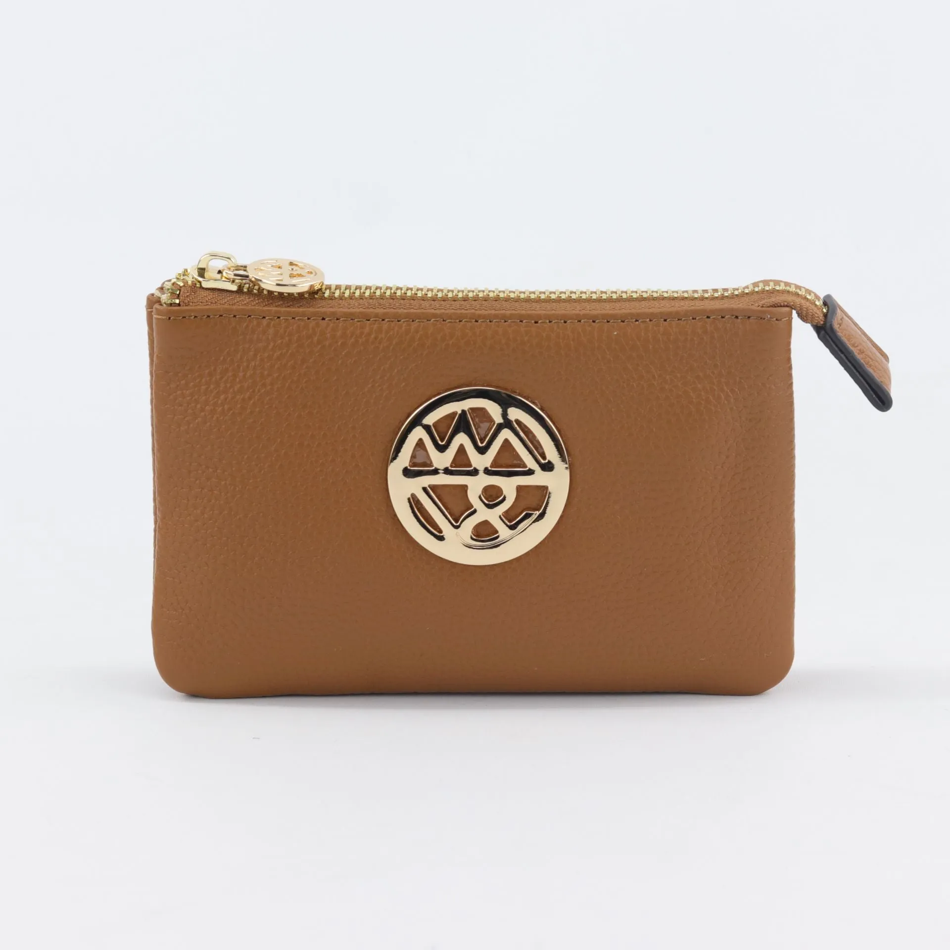 Harmony pebbled leather or printed suede pouch
