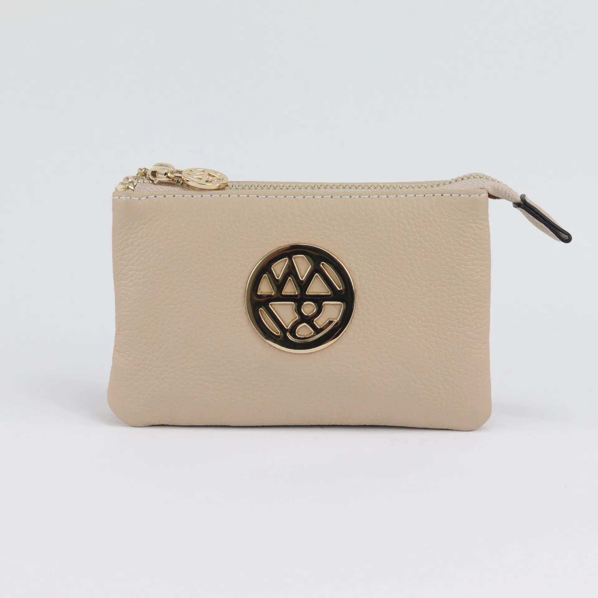 Harmony pebbled leather or printed suede pouch