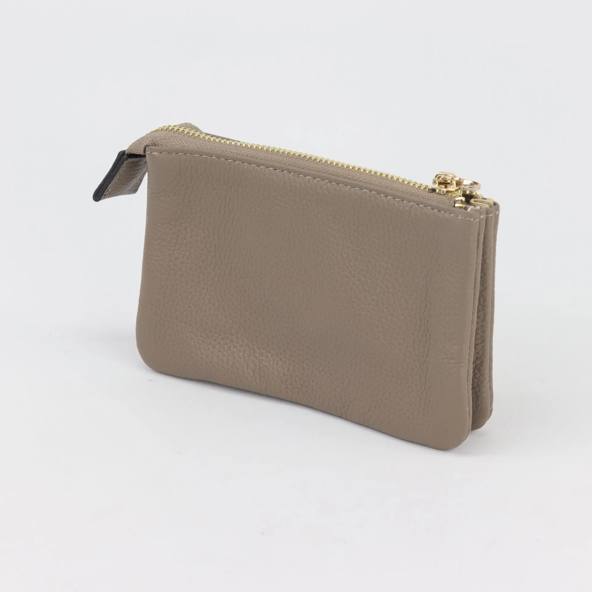 Harmony pebbled leather or printed suede pouch