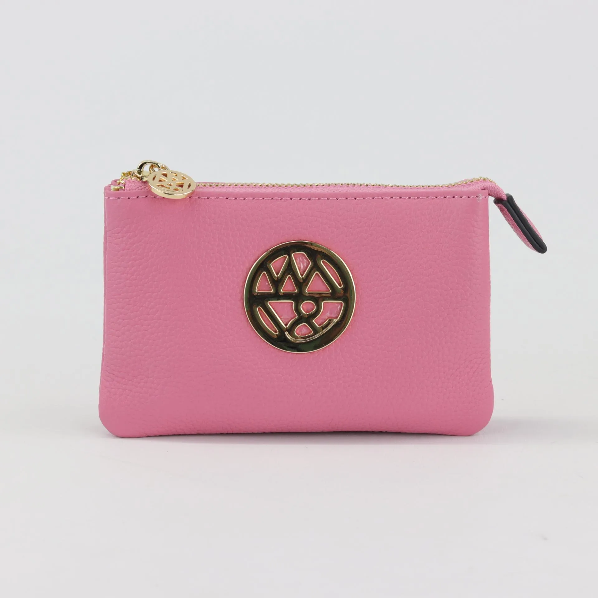 Harmony pebbled leather or printed suede pouch