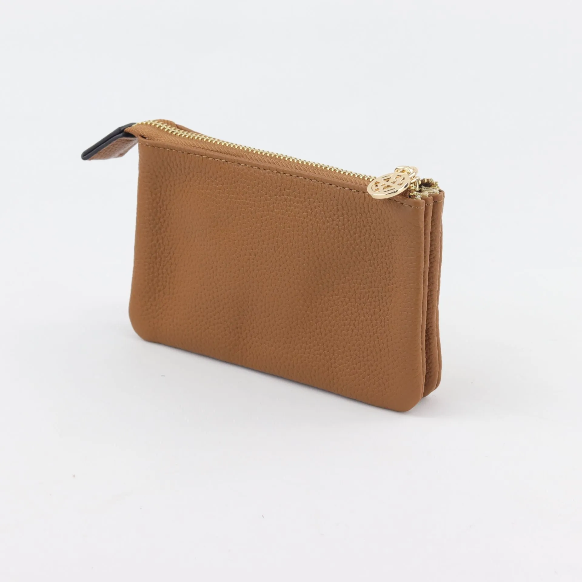 Harmony pebbled leather or printed suede pouch