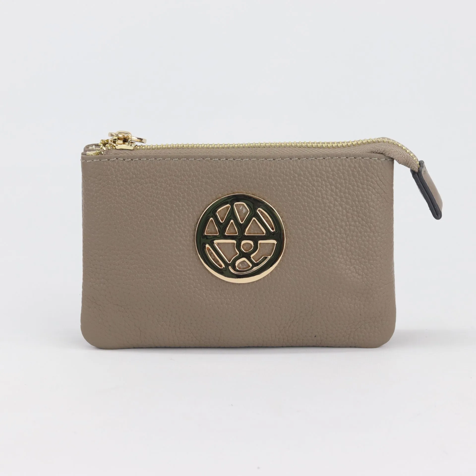Harmony pebbled leather or printed suede pouch