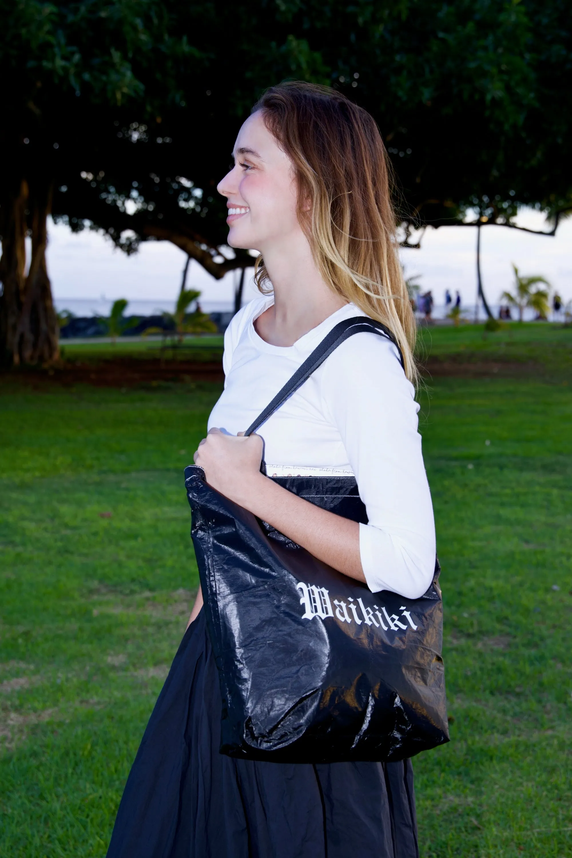 Hawaii Tote Hula Girls & Waikiki (Reversible)