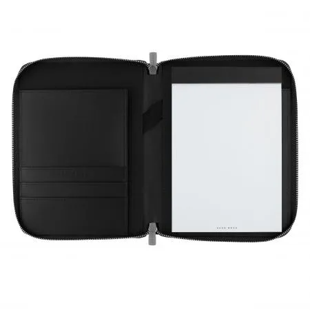 Hugo Boss Contour Black Folder Zip A5 HTM005A