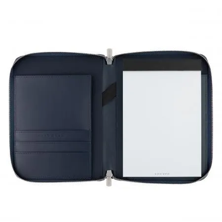 Hugo Boss Contour Navy Folder Zip A5 HTM005N