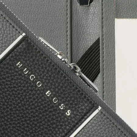 Hugo Boss Grey A5 Conference Folder HTM802H