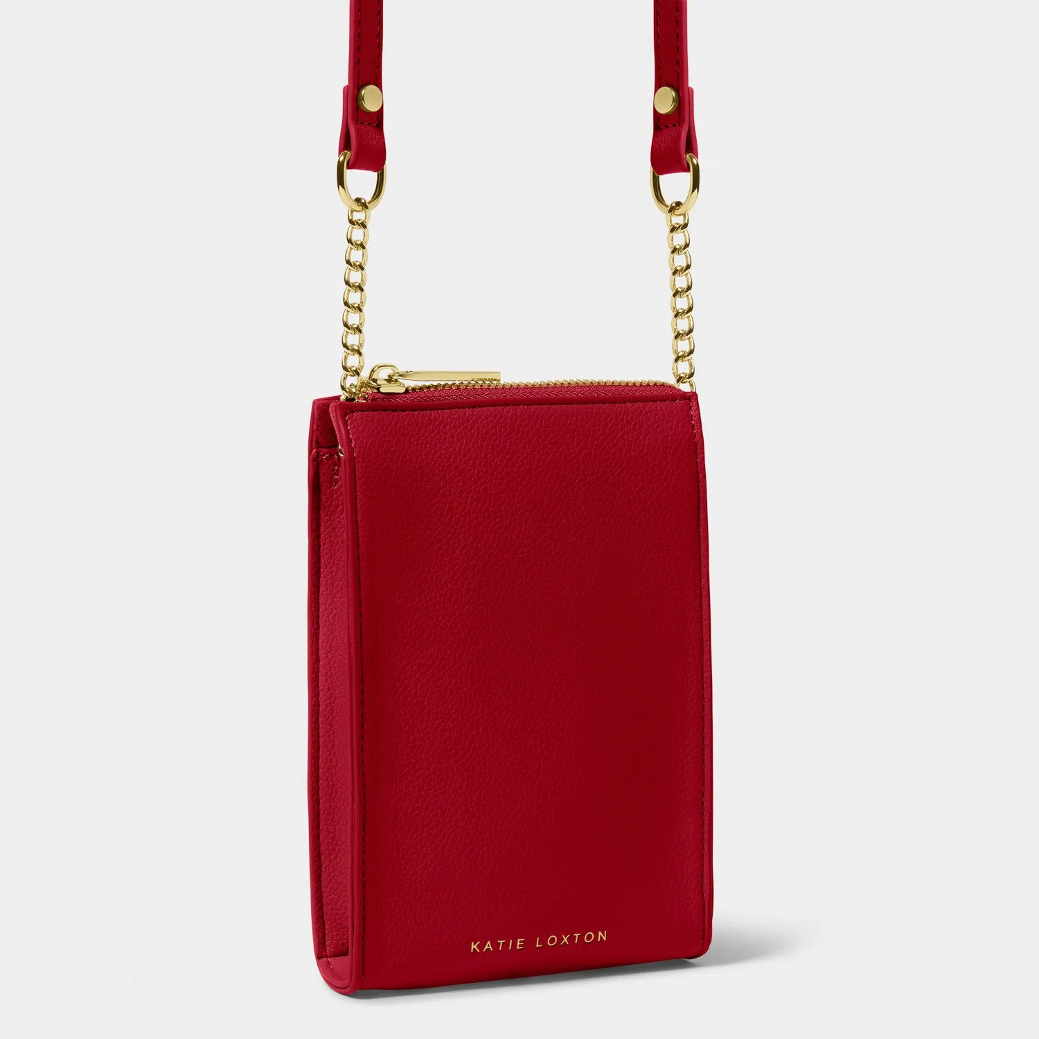 Katie Loxton 18cm Garnet Red Zana Slim Crossbody Bag