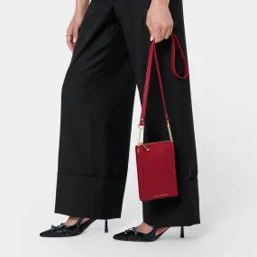 Katie Loxton 18cm Garnet Red Zana Slim Crossbody Bag