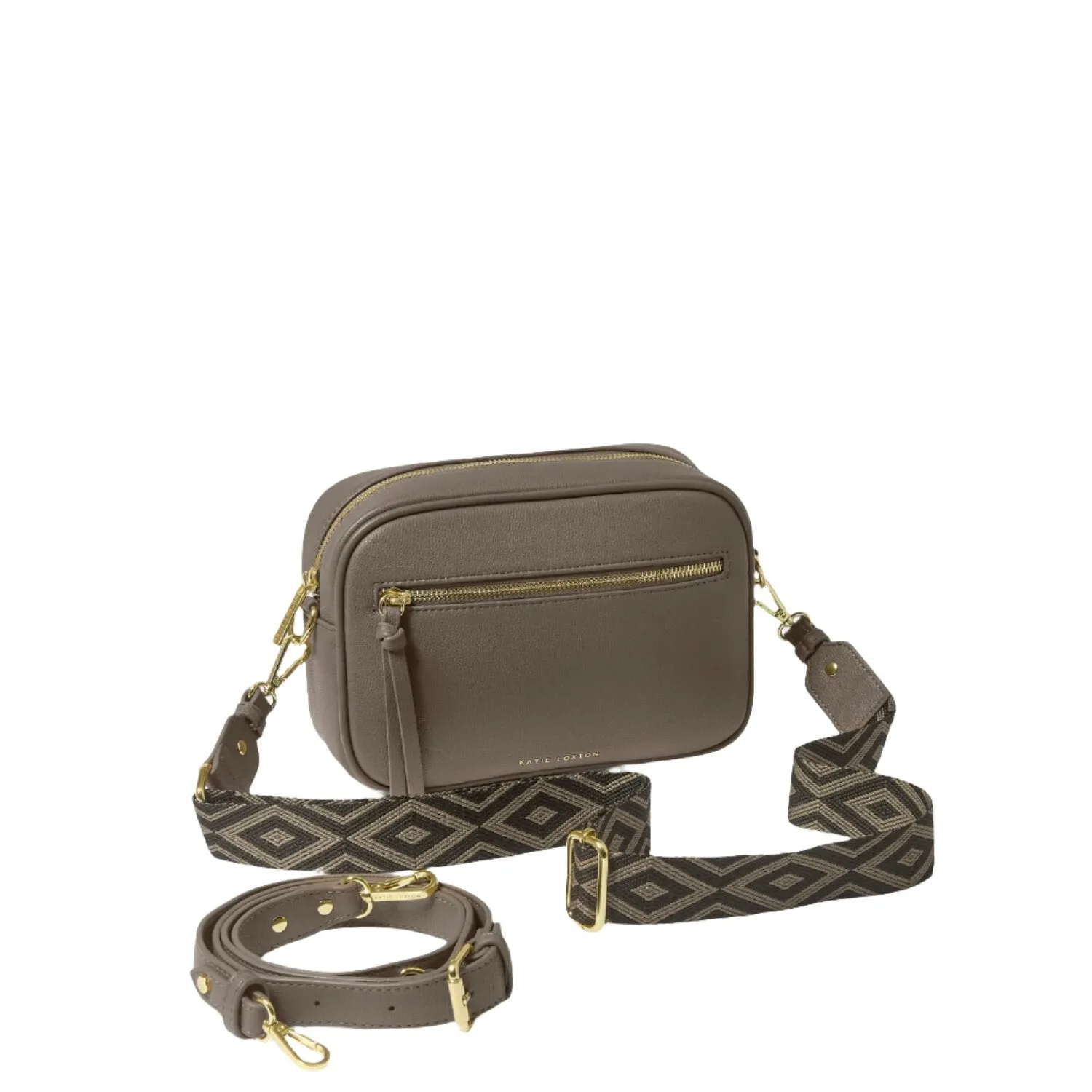 Katie Loxton 23cm Mink Brown Hallie Crossbody Bag