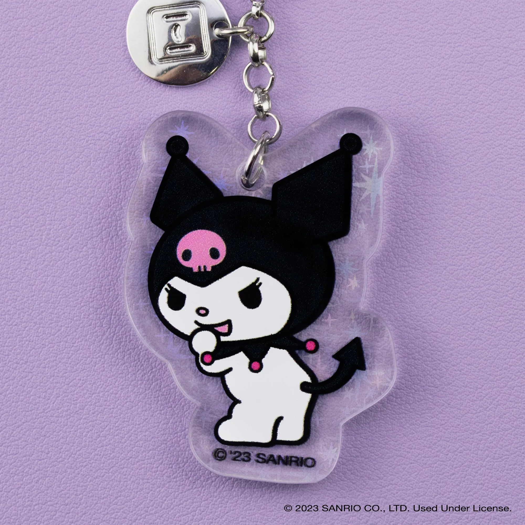 Kuromi Beaded Charm Mobile Phone Wrist Strap