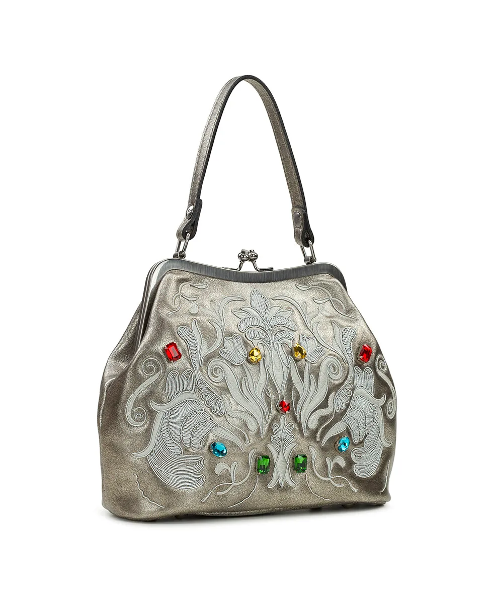 Laureana Frame - Metallic Gem Baroque Stitching