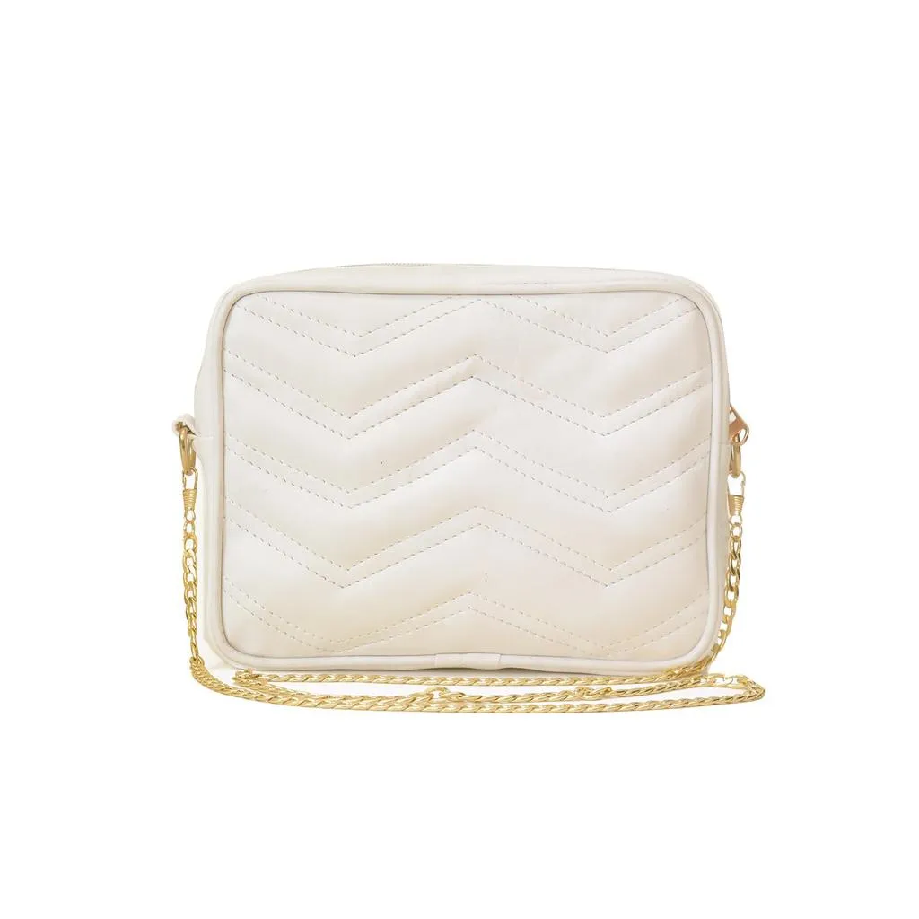 LEVY CROSSBODY WHITE BAG