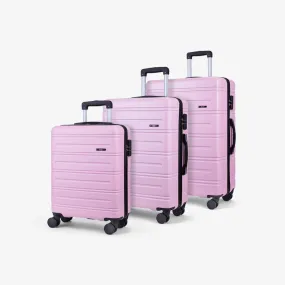 Lisbon Set of 3 Suitcases in Powder Pink
