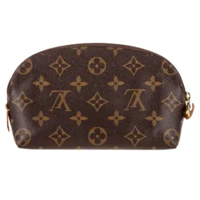 Louis Vuitton Cosmetic Monogram Pouch PM in Brown Canvas