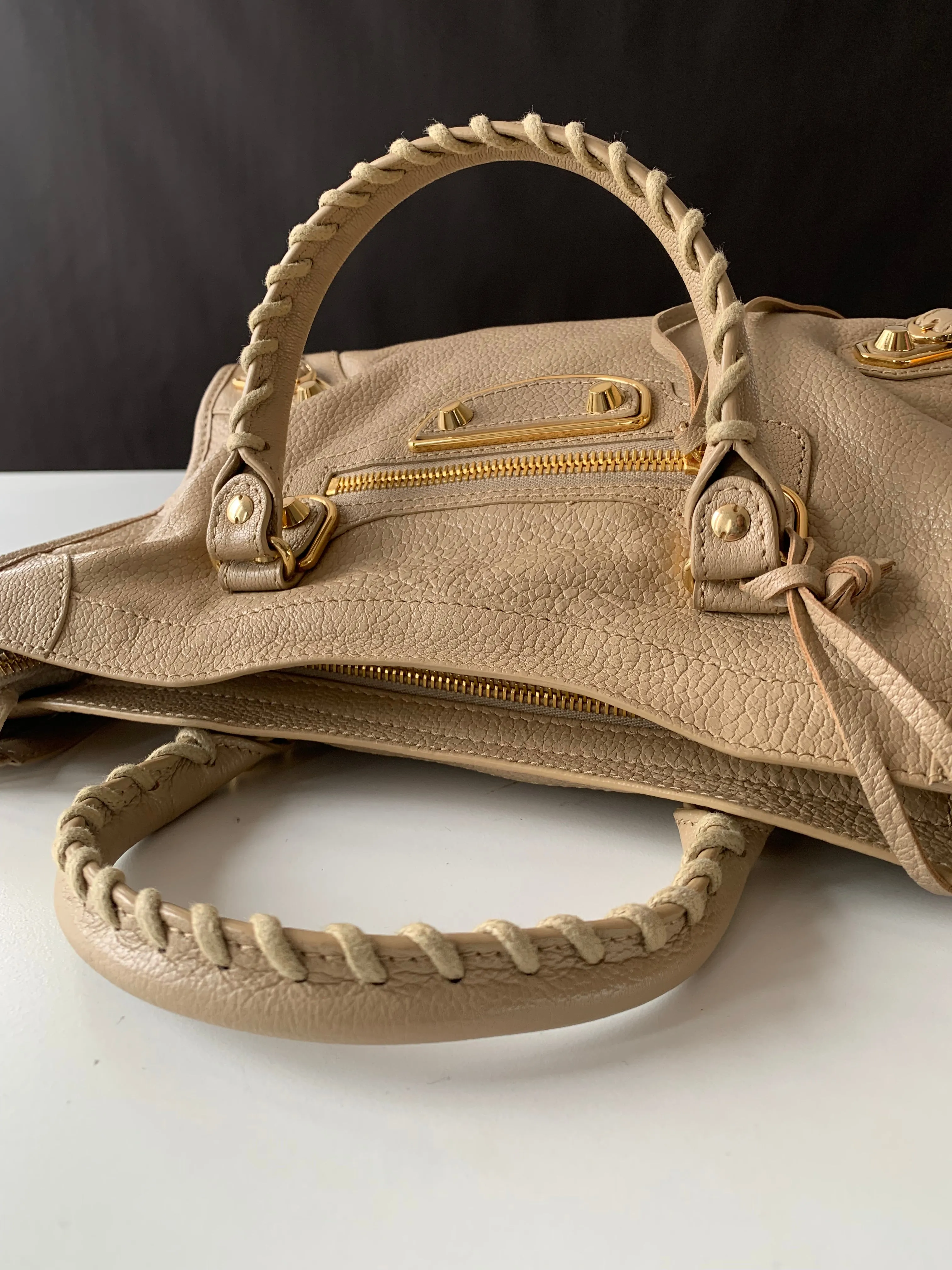 <b>BALENCIAGA</b> <br>Small City Metallic Edge