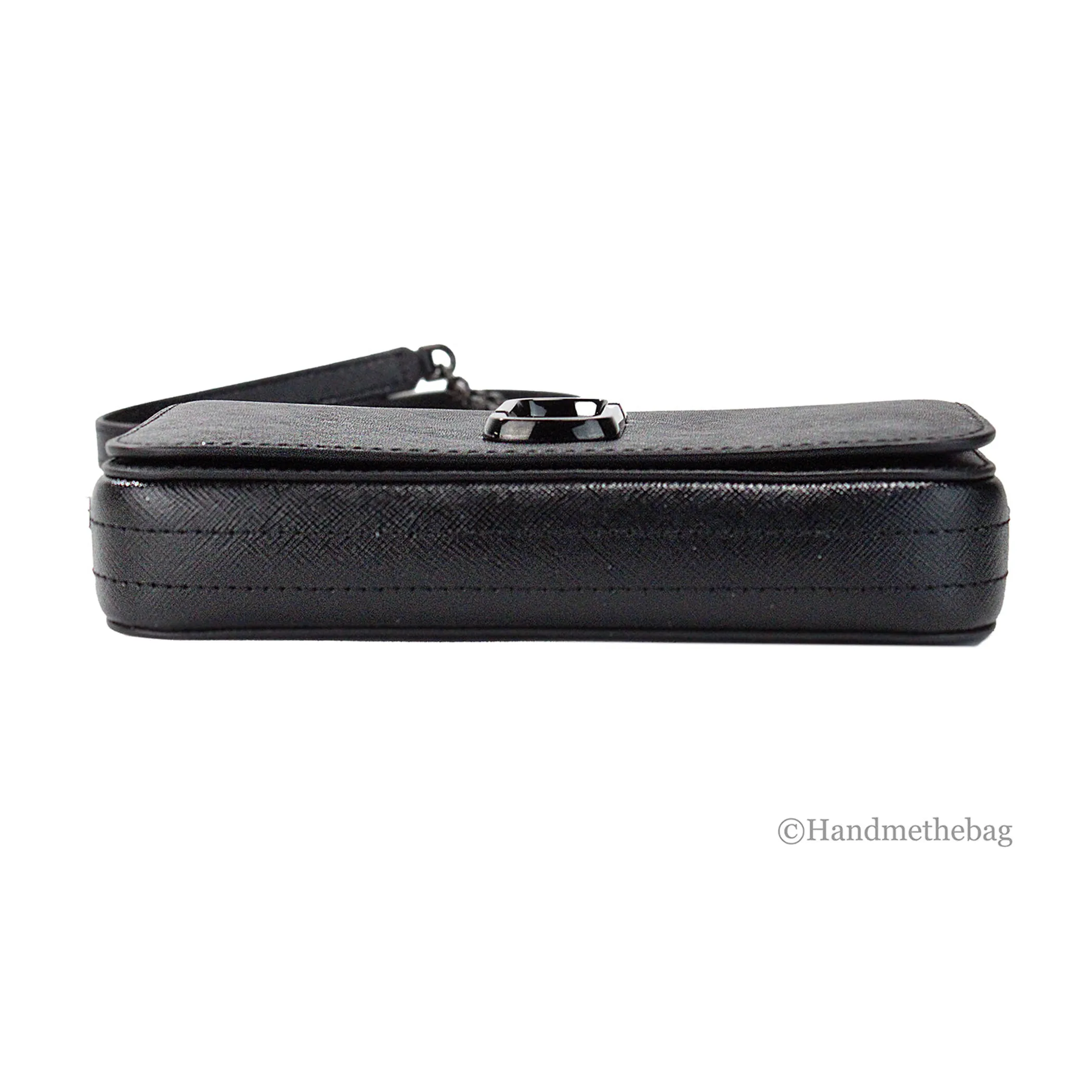 Marc Jacobs The Snapshot Black Leather Chain Crossbody