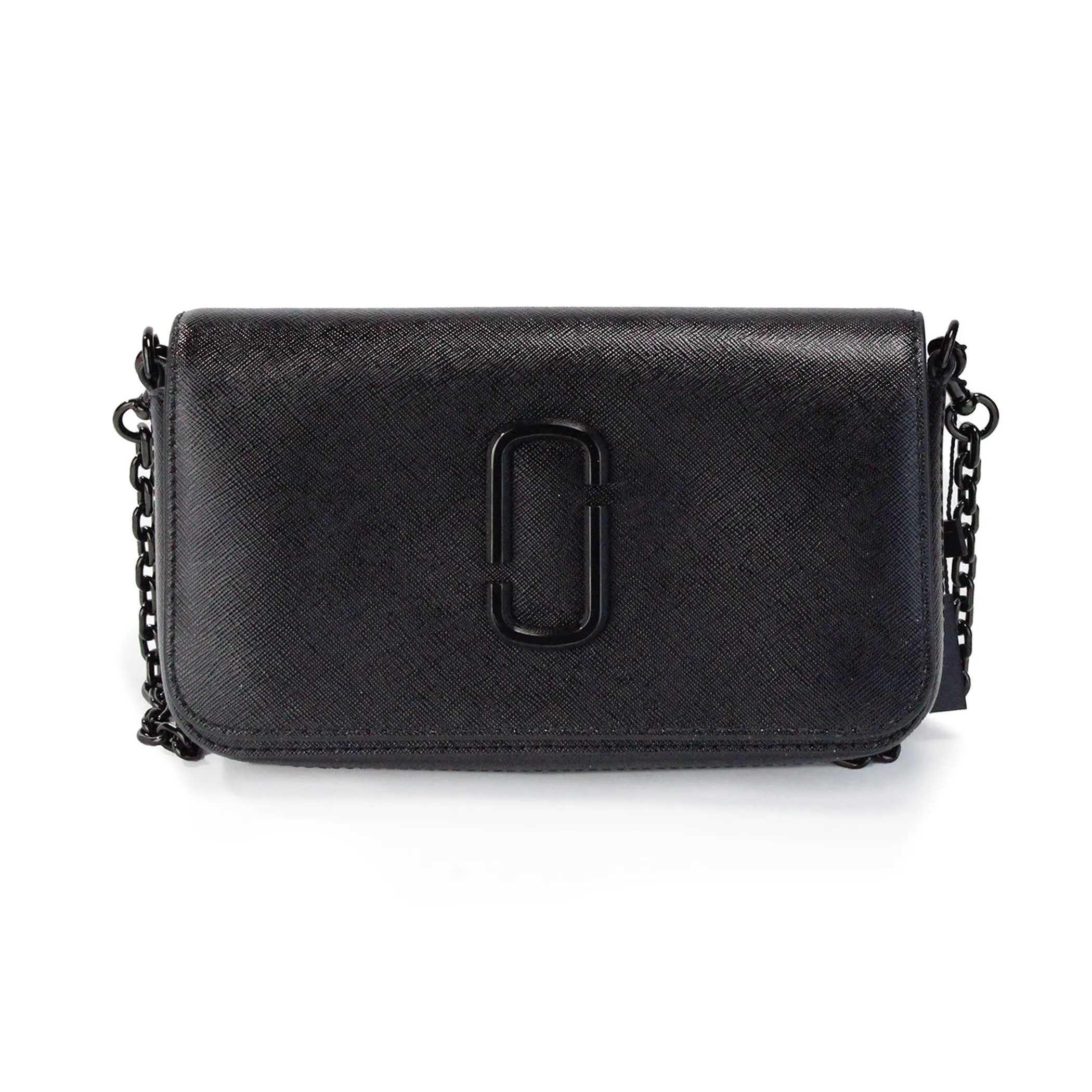 Marc Jacobs The Snapshot Black Leather Chain Crossbody