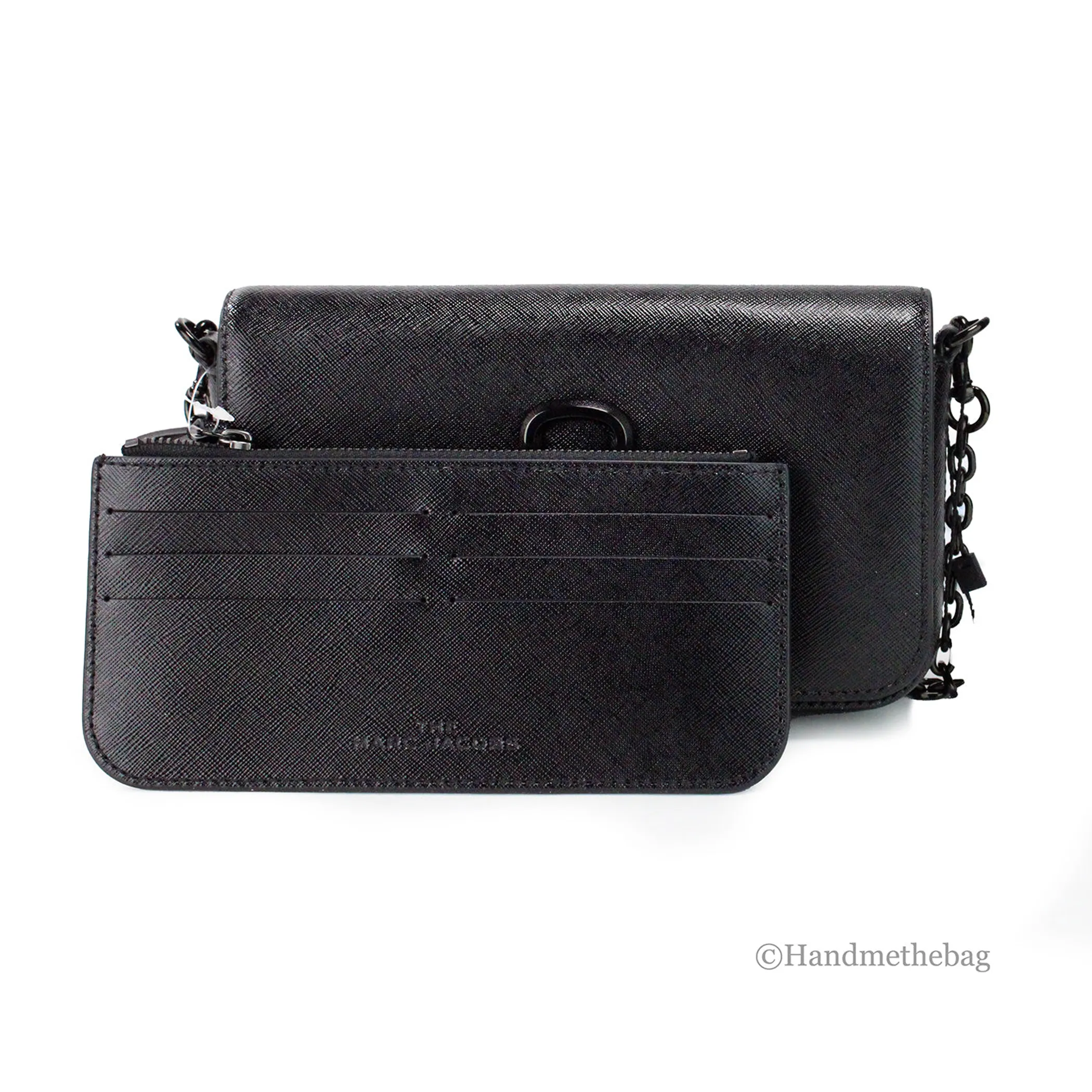Marc Jacobs The Snapshot Black Leather Chain Crossbody