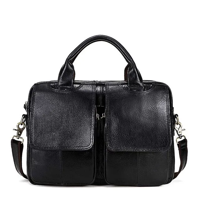 MVA Men Briefcases Genuine Leather Bags Men Briefcase Handbags Office Bags For Men's Bag Leather Laptop Bag Business Briefcases