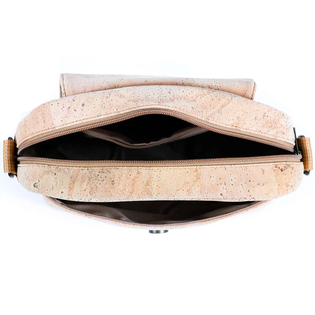 Natural Cork Women's Multi-Pocket Crossbody Bag BAGP-276A