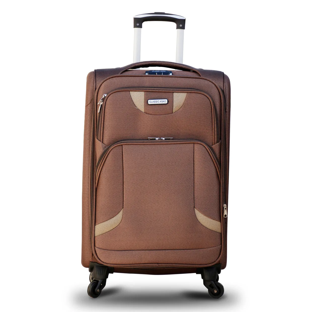 New ACE Best Coffee 4 Wheels Soft Material Lightweight Luggage | 4 Pcs Set 20, 24, 28 and 32 Inches