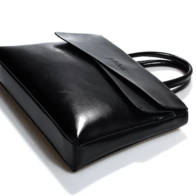 New Genuine Leather Women Briefcase Brand Business Computer Handbag Female Laptop Shoulder Messenger Bag Notebook Crossbody Bags