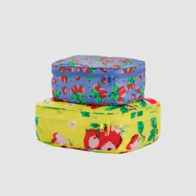 Packing Cube Set (Needlepoint Fruit)