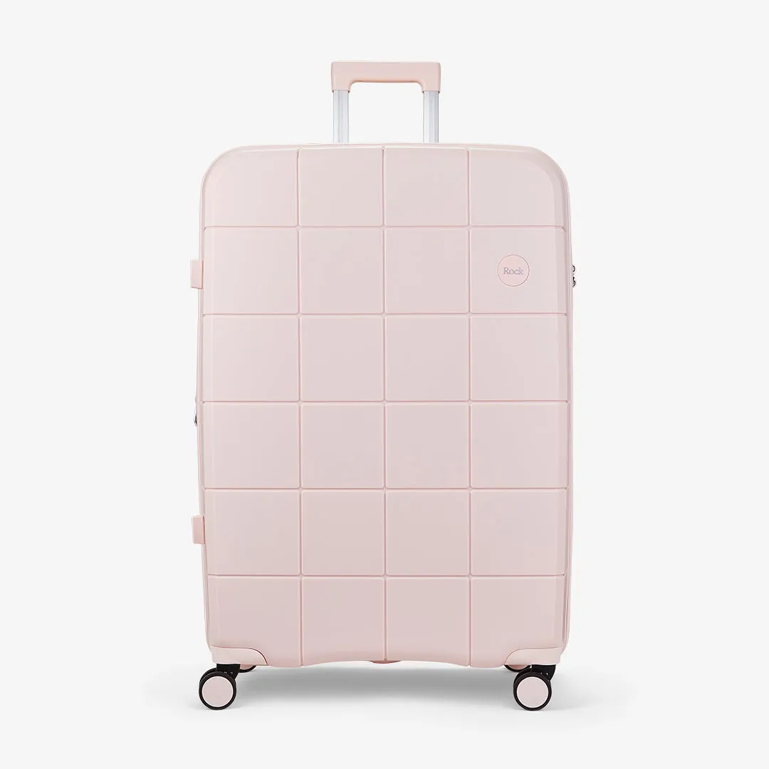 Pixel Set of 3 Suitcase in Pastel Pink