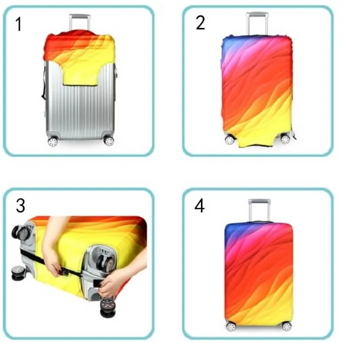 Rainbow Pineapple | Standard Design | Luggage Suitcase Protective Cover