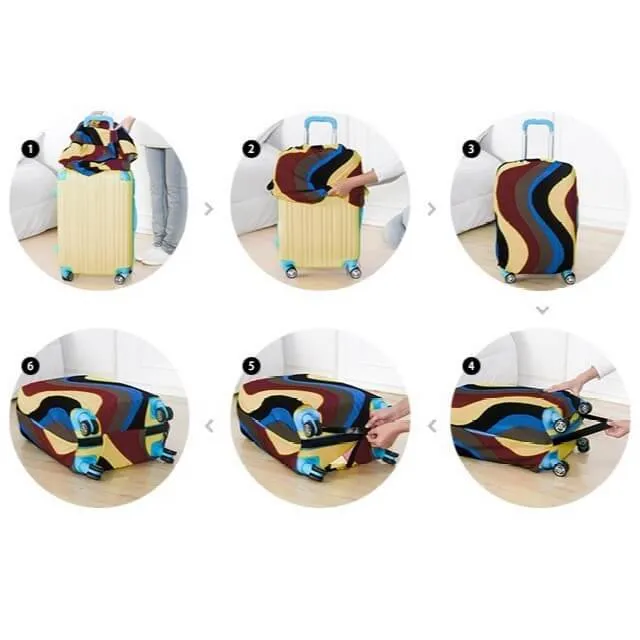 Rainbow Pineapple | Standard Design | Luggage Suitcase Protective Cover