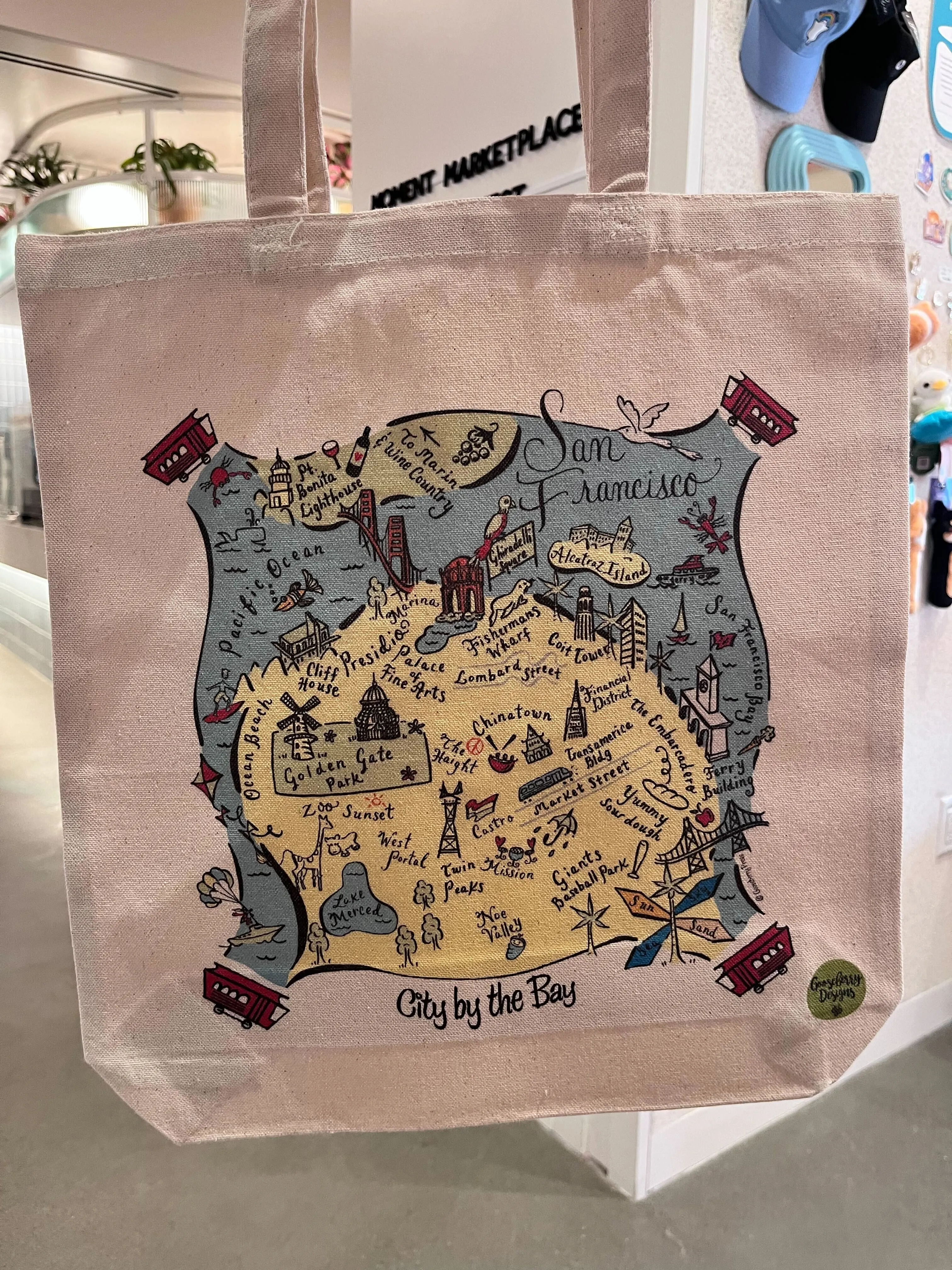 San Francisco Map Tote Bag