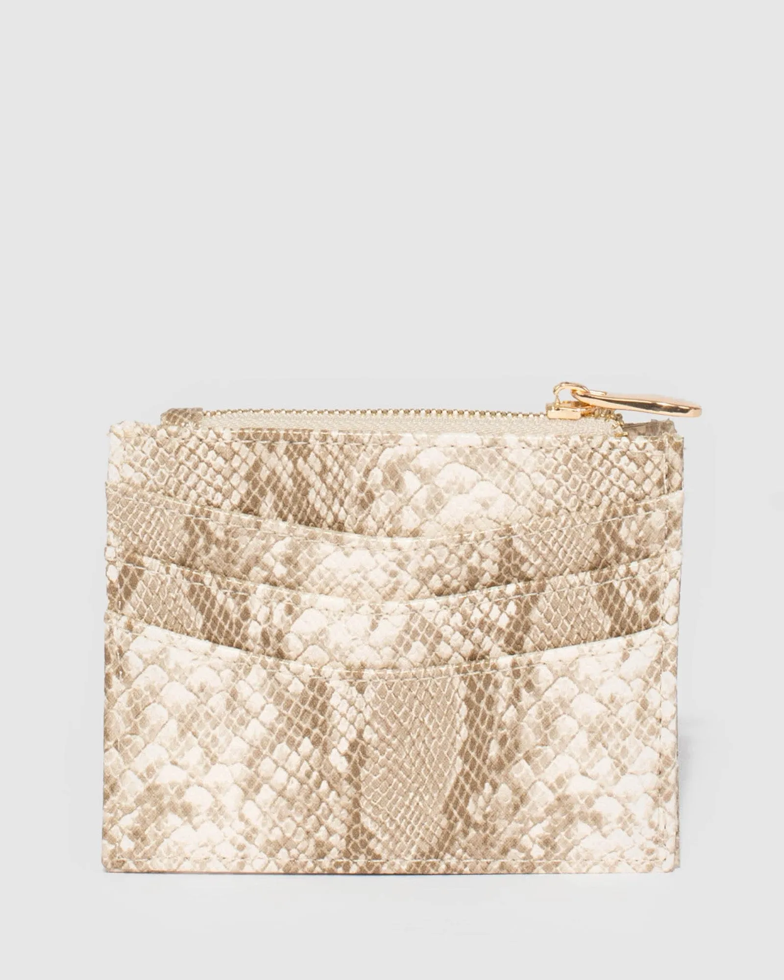 Snake Print Chiara Arrow Double Card Purse