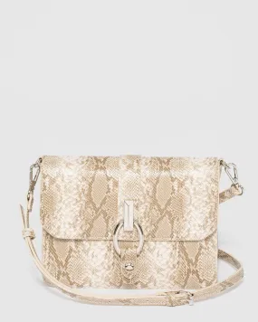 Snake Print Elissa Crossbody Bag