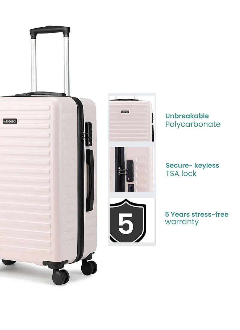 StarkPro Combo | Ivory | CabinPro Large Hard Luggage