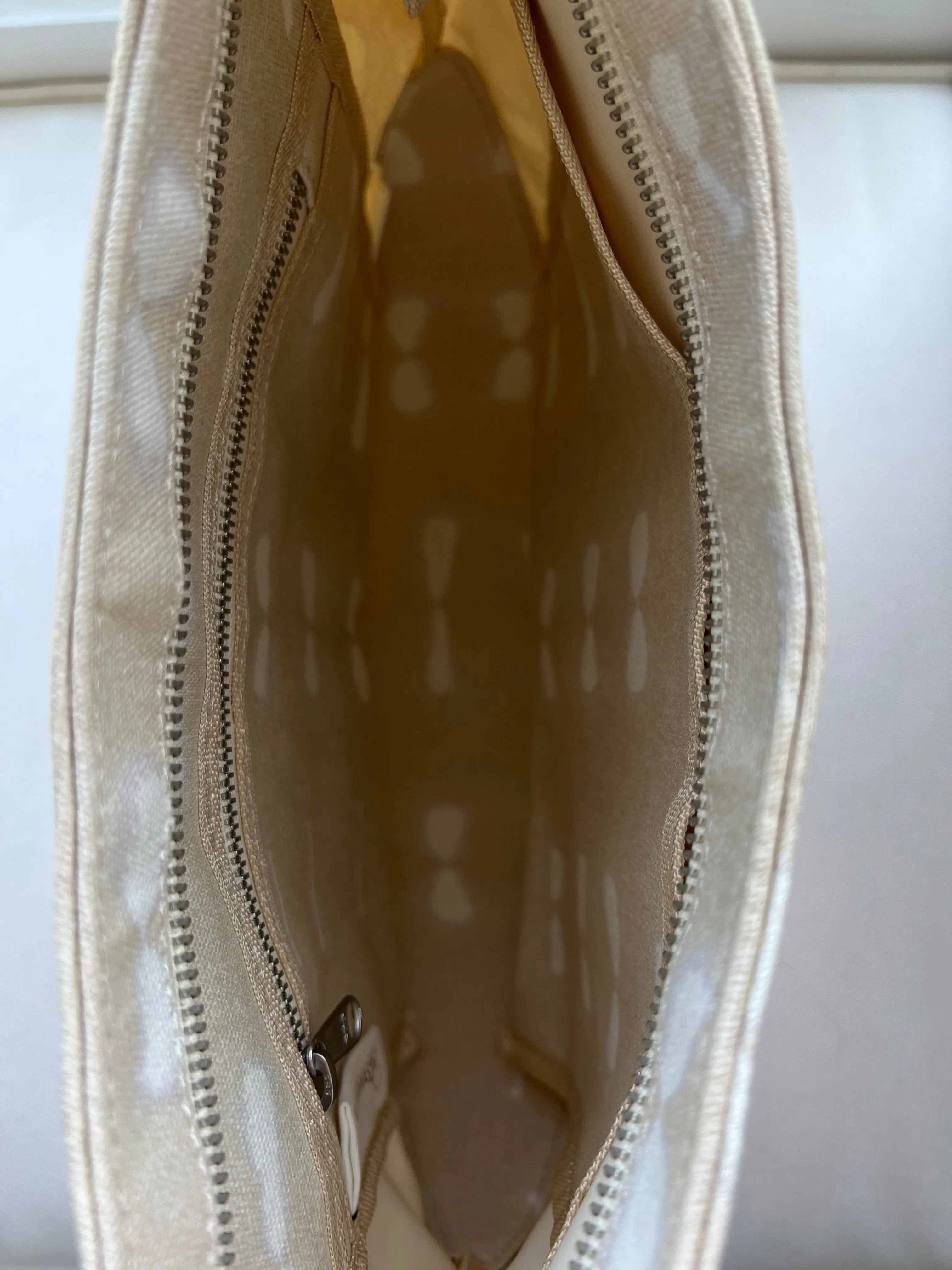 Stone Shibori City Bag with Tans and White IMAGINE Strap Only $38