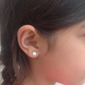 Stud opal earrings