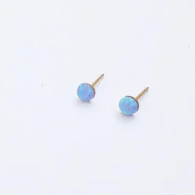 Stud opal earrings