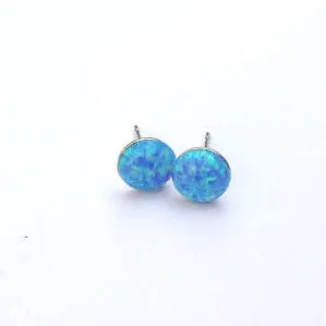Stud opal earrings