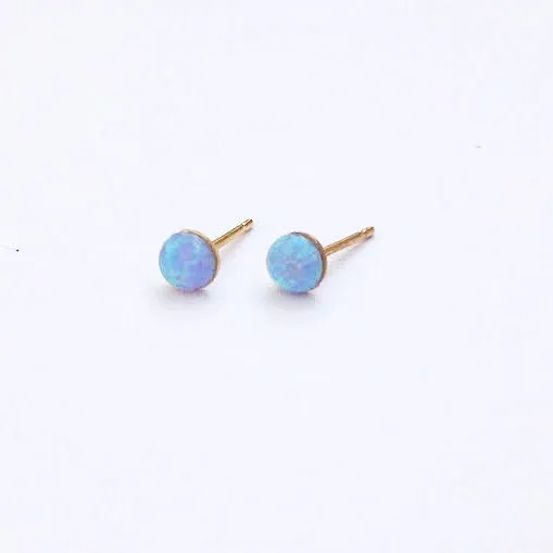 Stud opal earrings