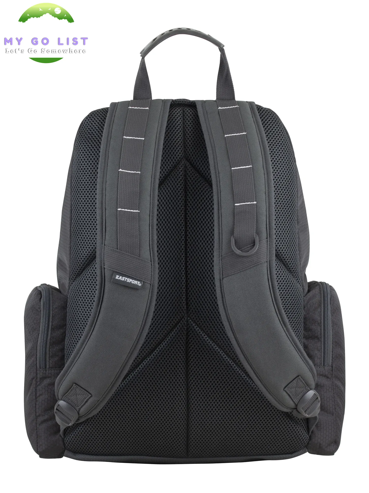 Unisex Premier Expandable Recycled Backpack, Charcoal