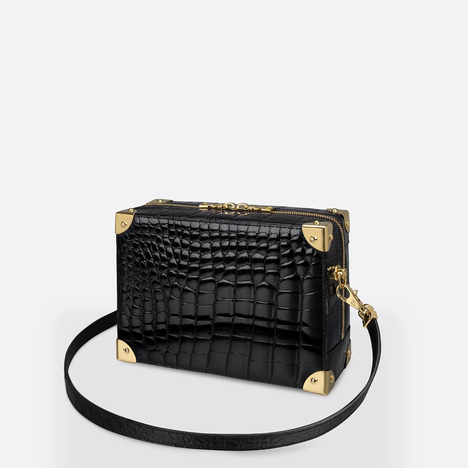UNSIGNED APPLIQUÉ BOX CROSSBODY BAG