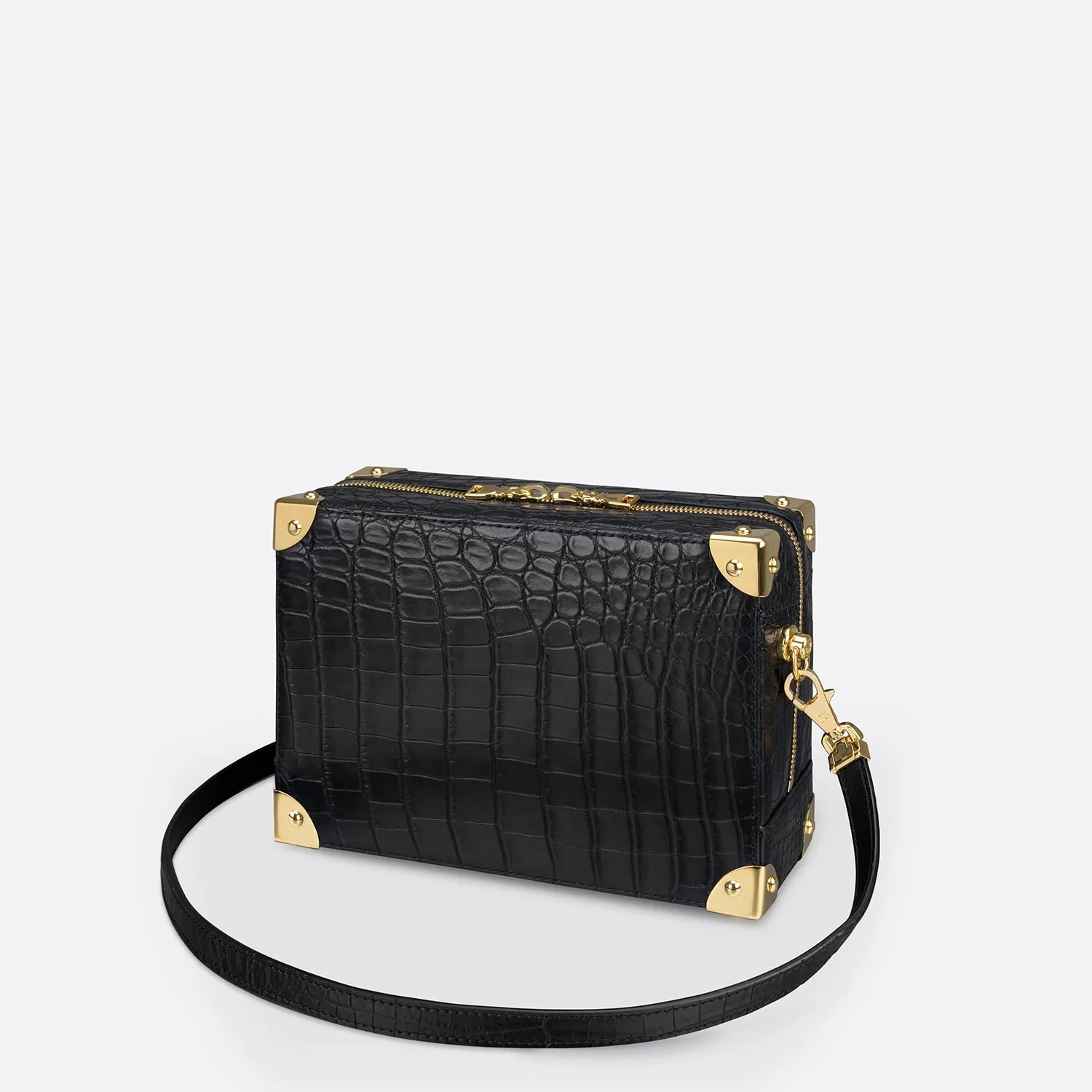 UNSIGNED APPLIQUÉ BOX CROSSBODY BAG