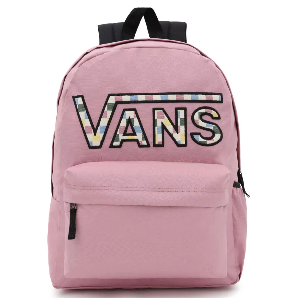 Vans Womens Realm Flying V Backpack  - Multi Color Check LILAS