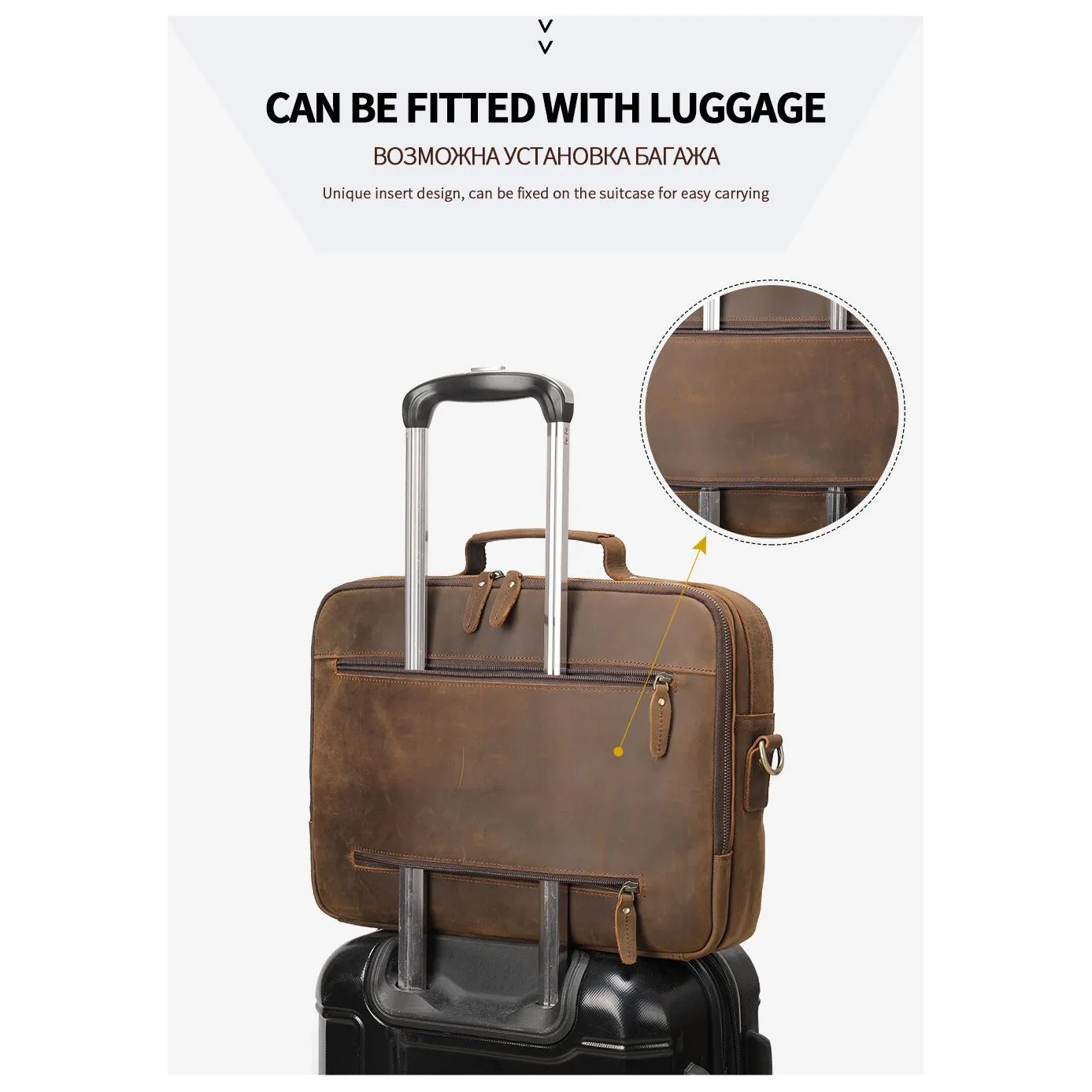 Veltique Office Briefcase Elegance