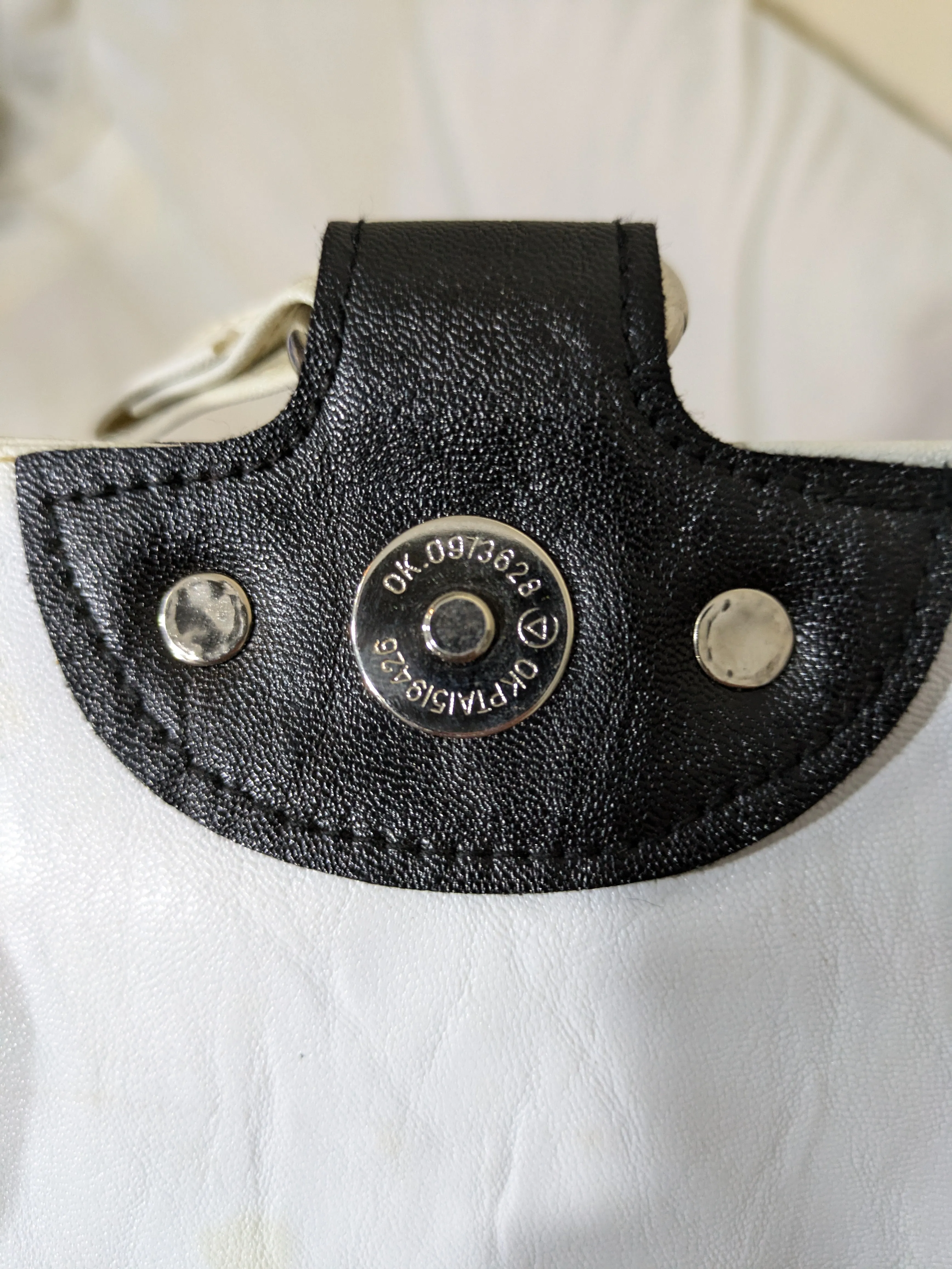 Vintage Two-Tone Prada Milano Shoulder Bag (Cream and Black)